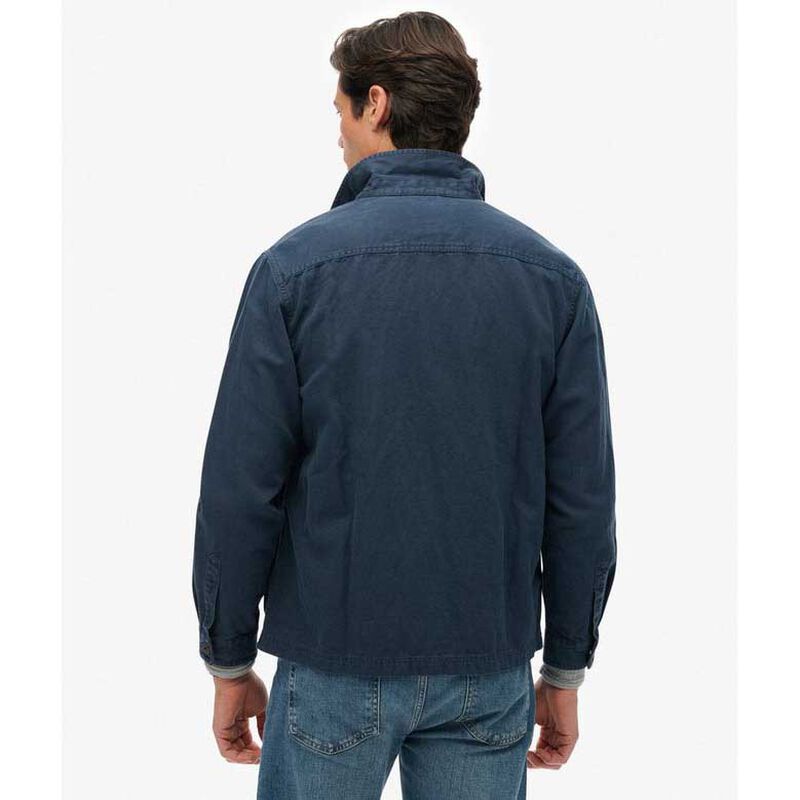 Superdry Merchant Linen-Blend Overshirt image number 1